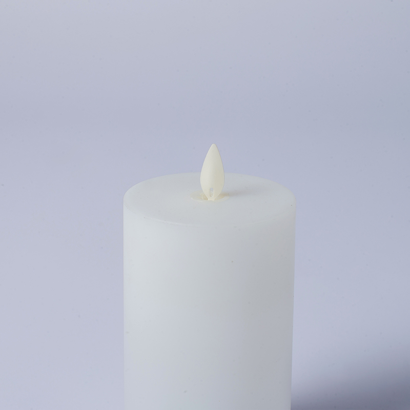 Set van 4 witte LED-kaarsen op zonne-energie