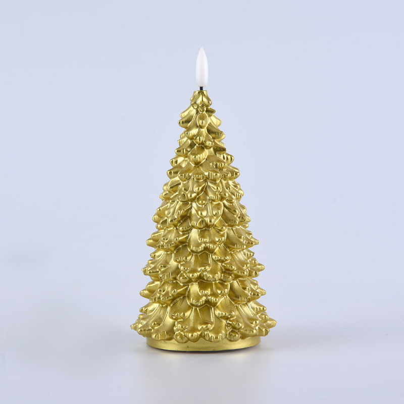 Glitter kerstboom vakantie LED-kaarsen